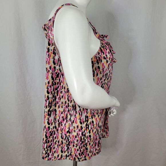 Avenue Sequined Neckline V-Neck Lightweight‎ Sleeveless Blouse Size 22/24 - Picture 2 of 6